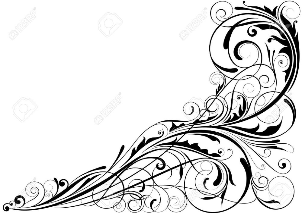 Кованый узор в угол