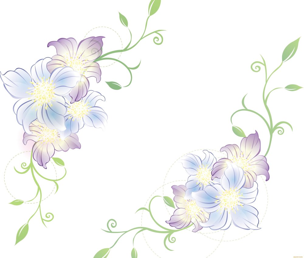 Угловой цветочный орнамент