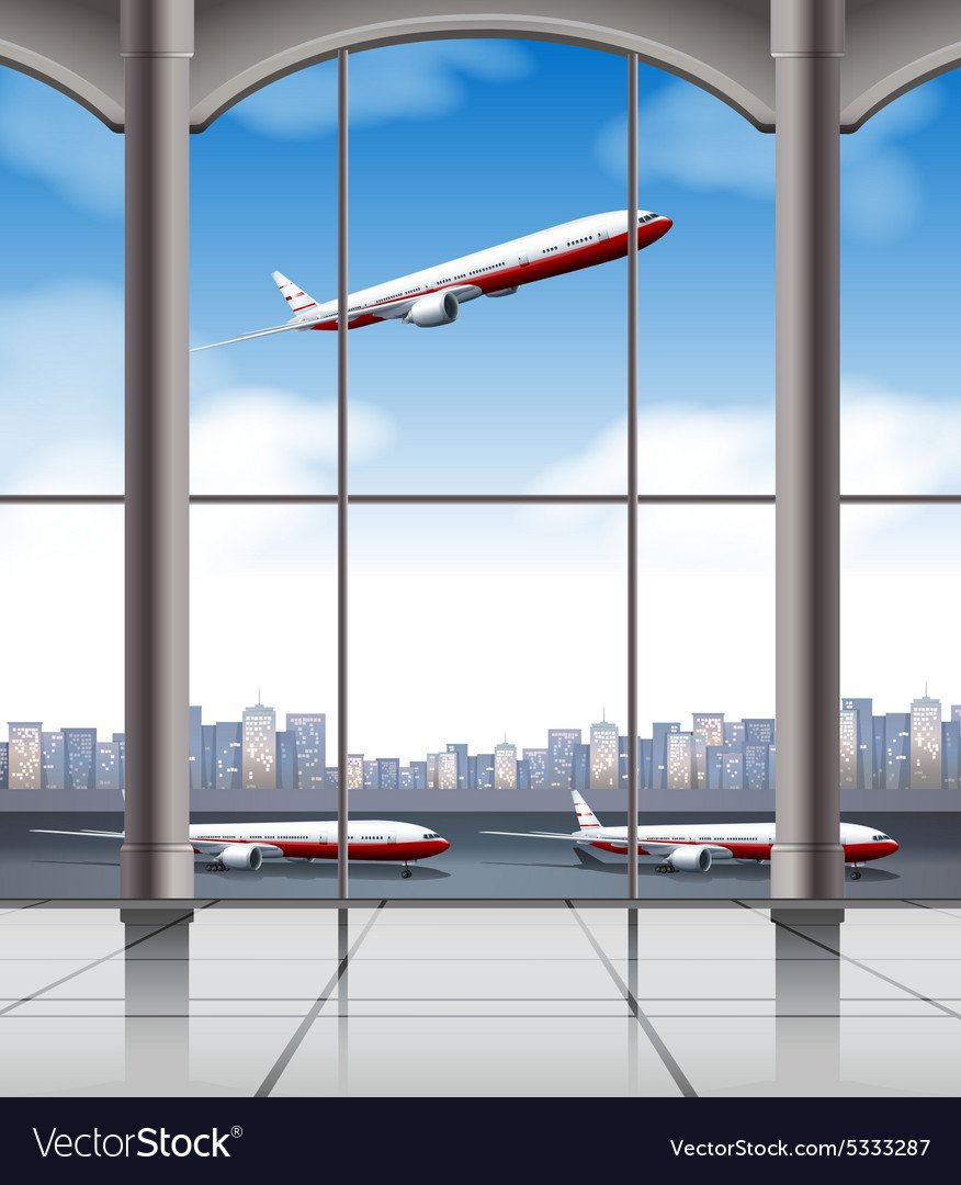 Вид из окна аэропорта