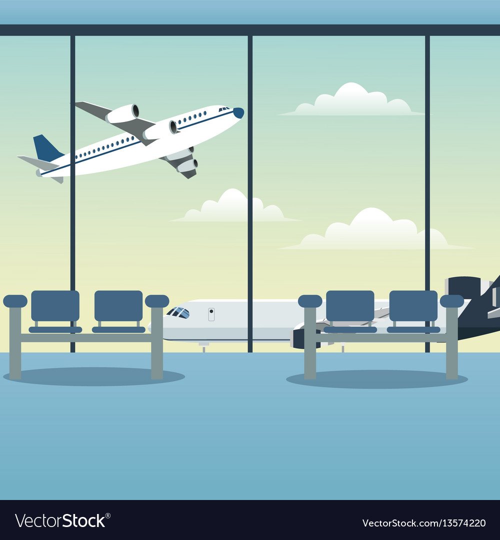 Окно в аэропорту