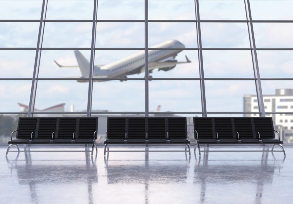 Окна аэропорта арт