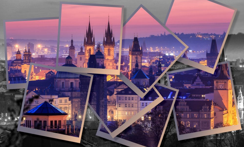 Коллаж современного города