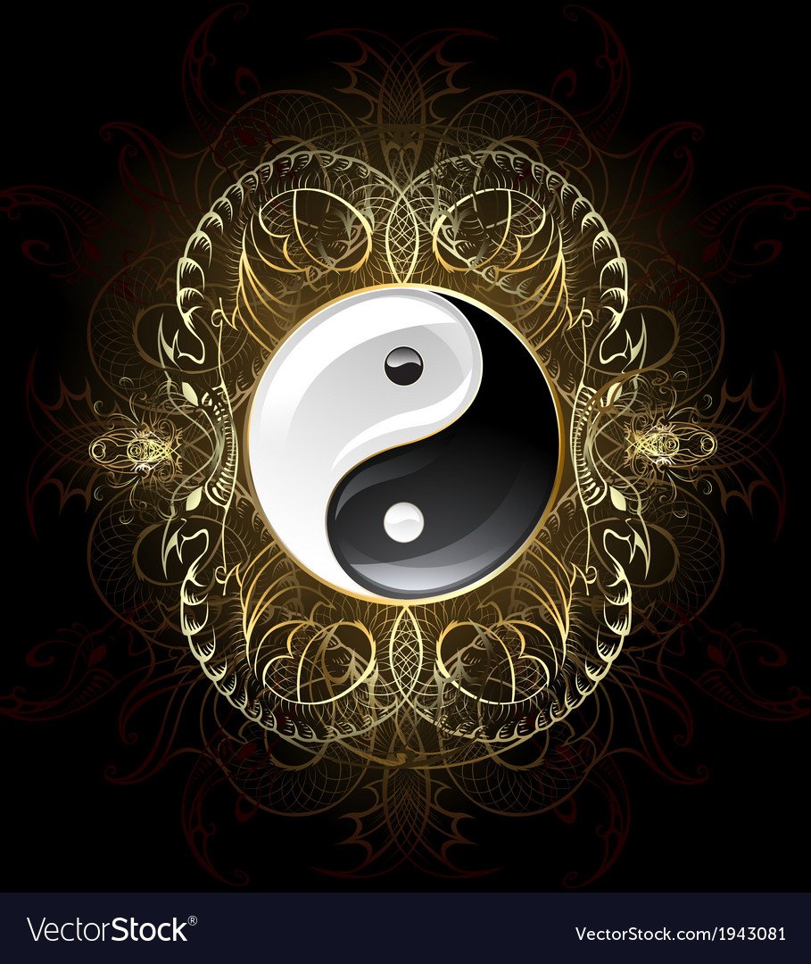 Инь Янь золотой