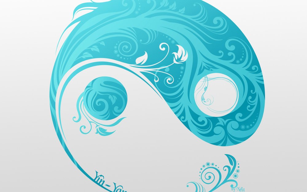 Логотип на бирюзовом фоне