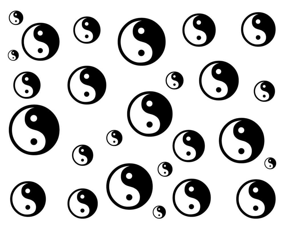 Наклейка Инь Янь