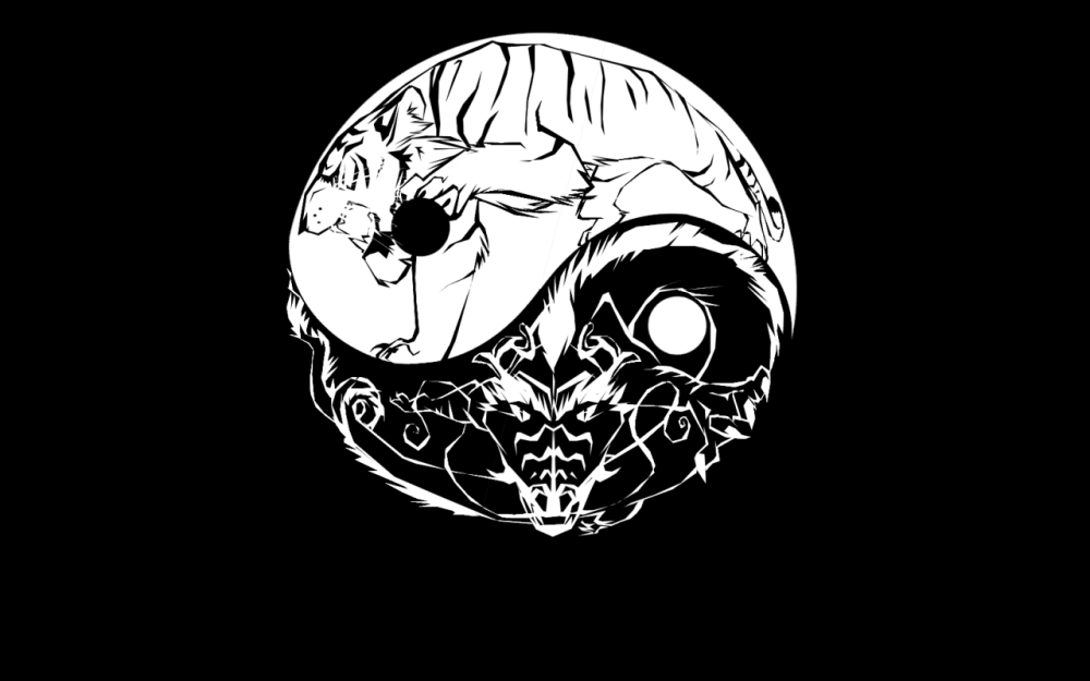 Череп Инь Янь