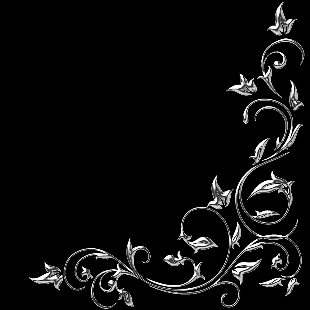 Красивые узоры на черном фоне