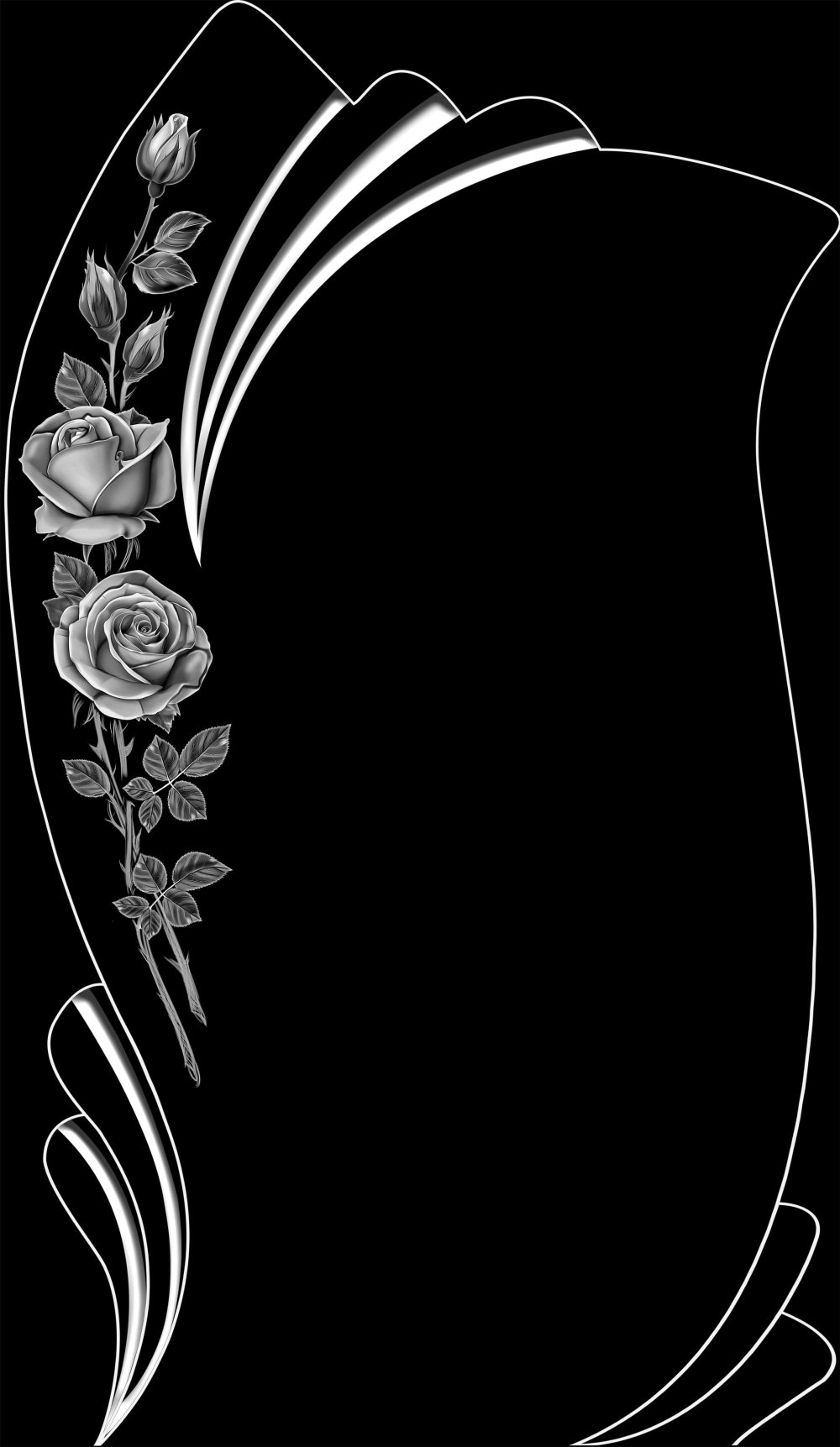 Уголки для гравировки на памятниках