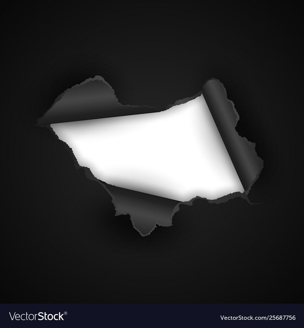 Порванная черная бумага