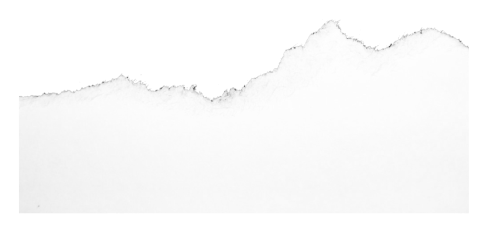 Белая оборванная бумага