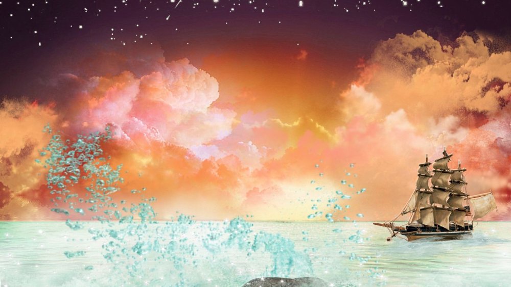 Корабль на рассвете