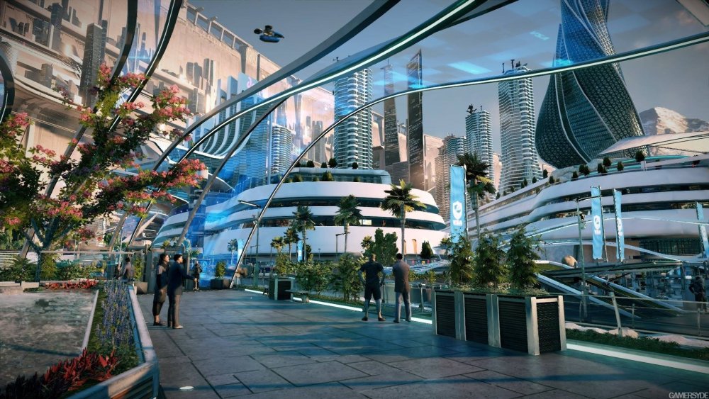 Sci-Fi Art город будущего