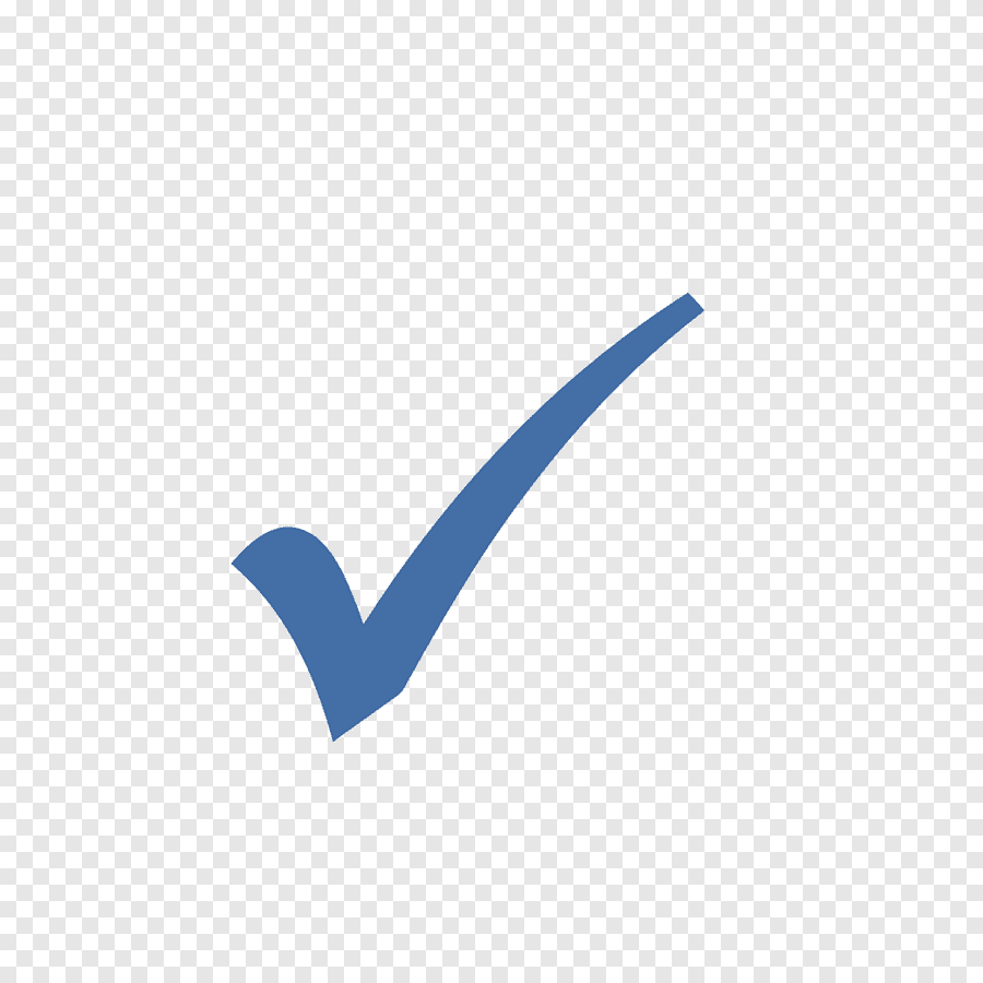 Галочка красная за