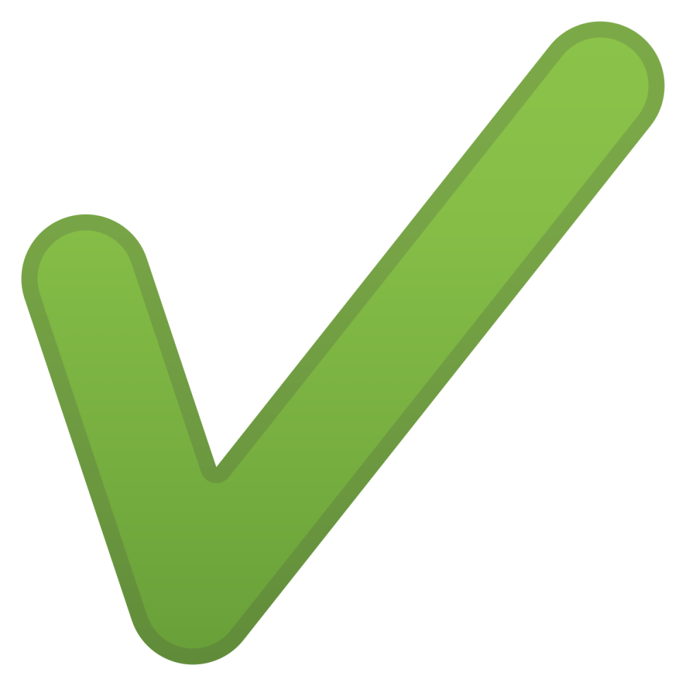 Голубая Векторная галочка