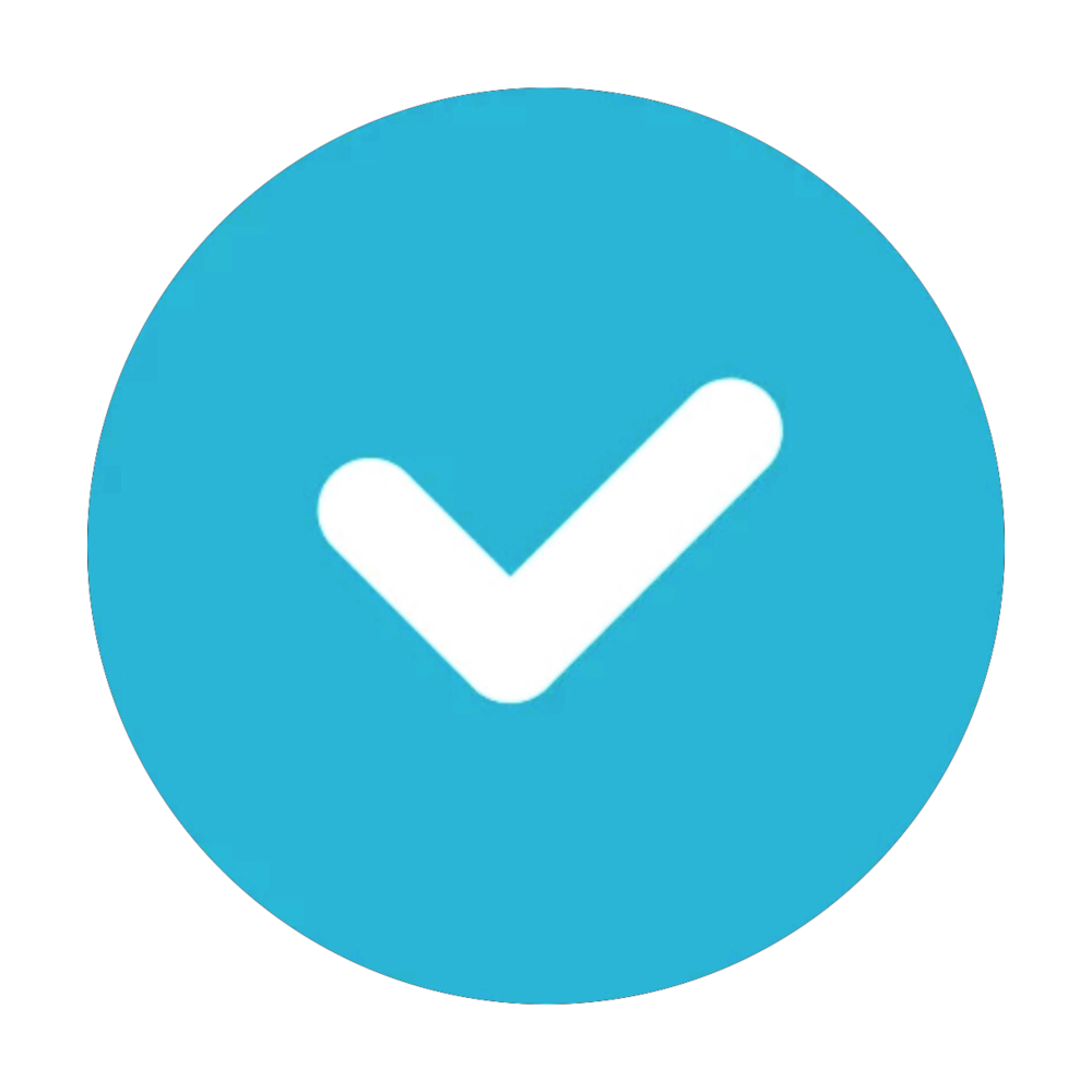 Галочка и крестик символы без фона