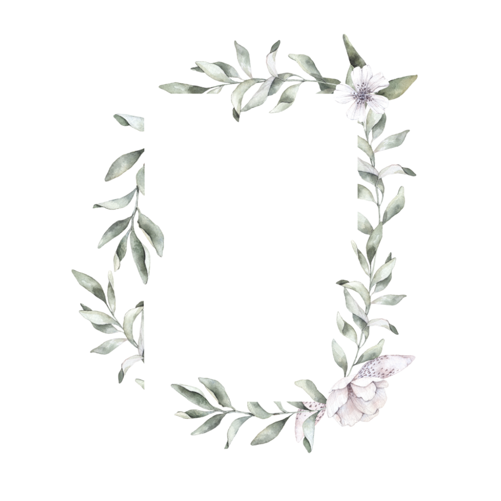 Рамка цветы Минимализм