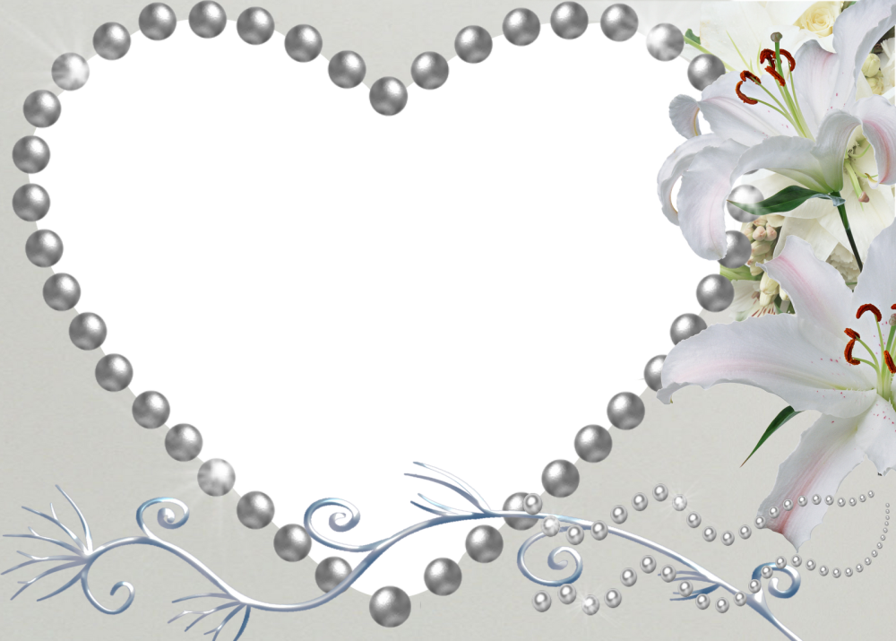 Рамка Свадебная на прозрачном фоне