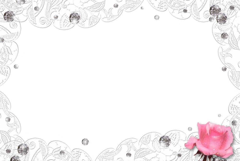 Свадебная рамка для фотошопа на прозрачном фоне