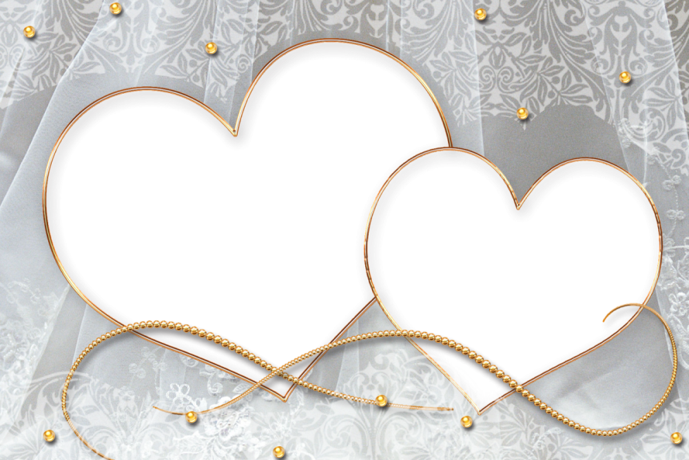Рамка сердце Свадебная
