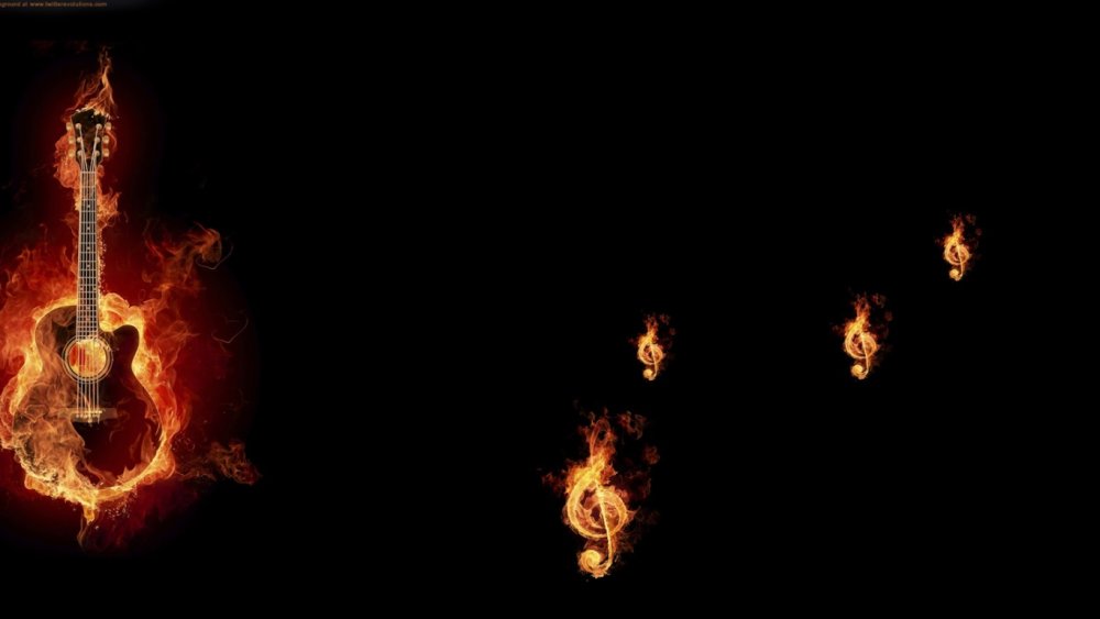 Горящая гитара