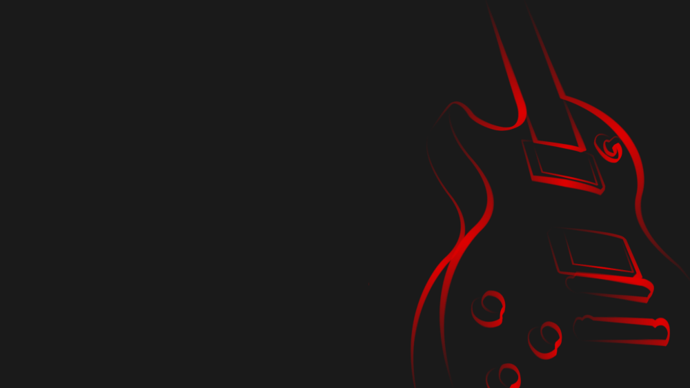 Огненная гитара обои