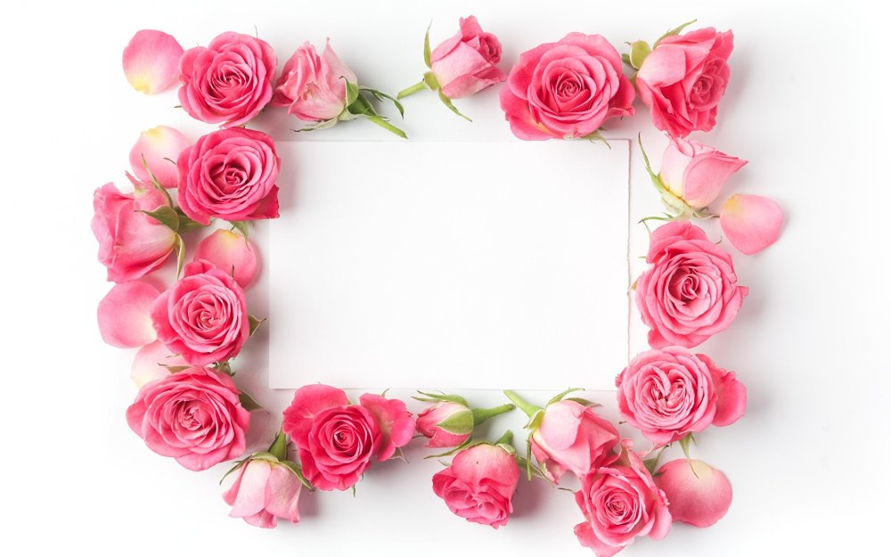 Красивая рамка из цветов