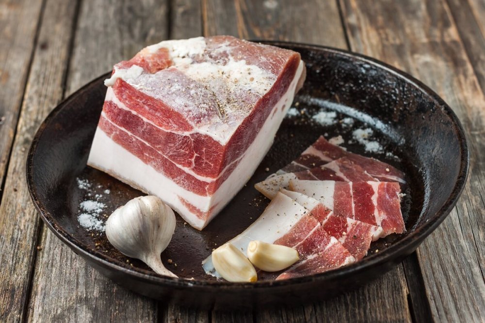 Сало соленое