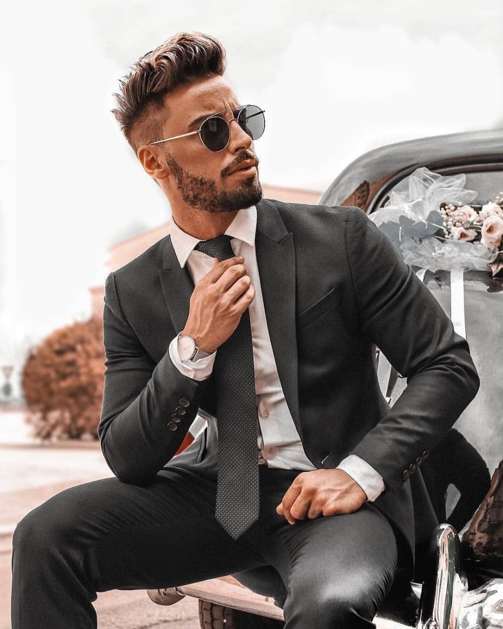 Стильный мужчина иллюстрация