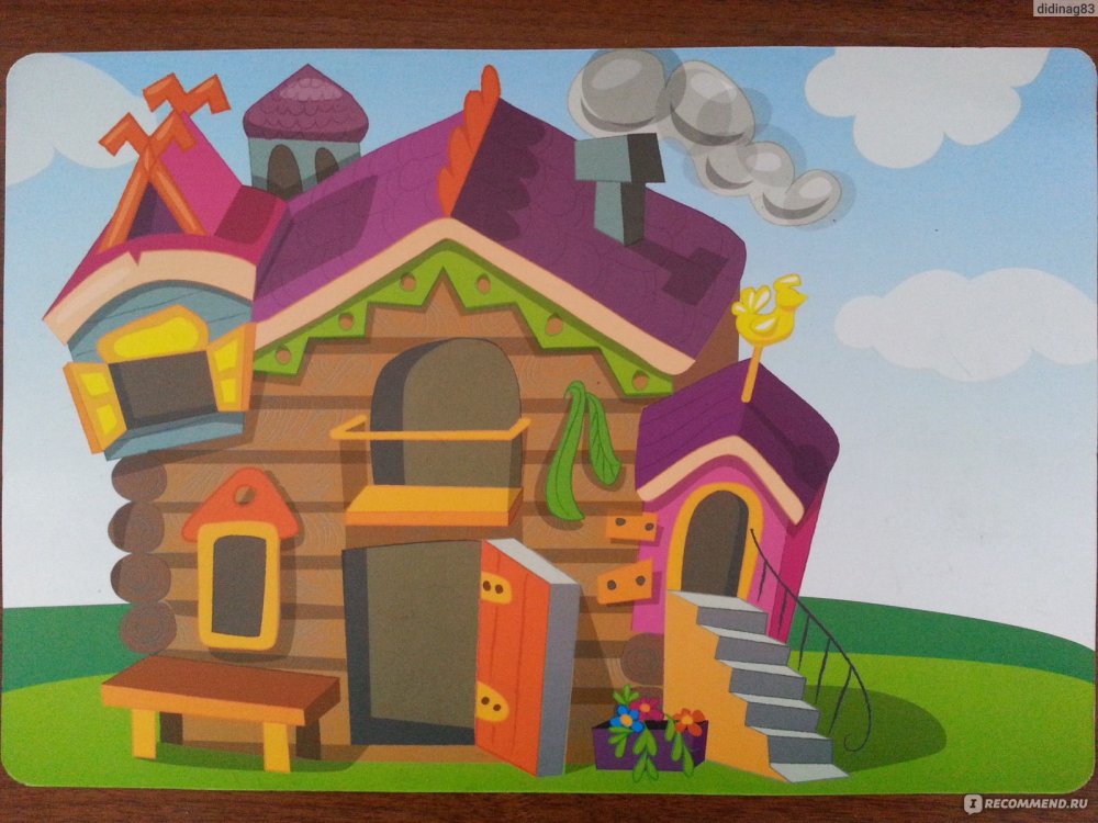 Теремок высокий вектор