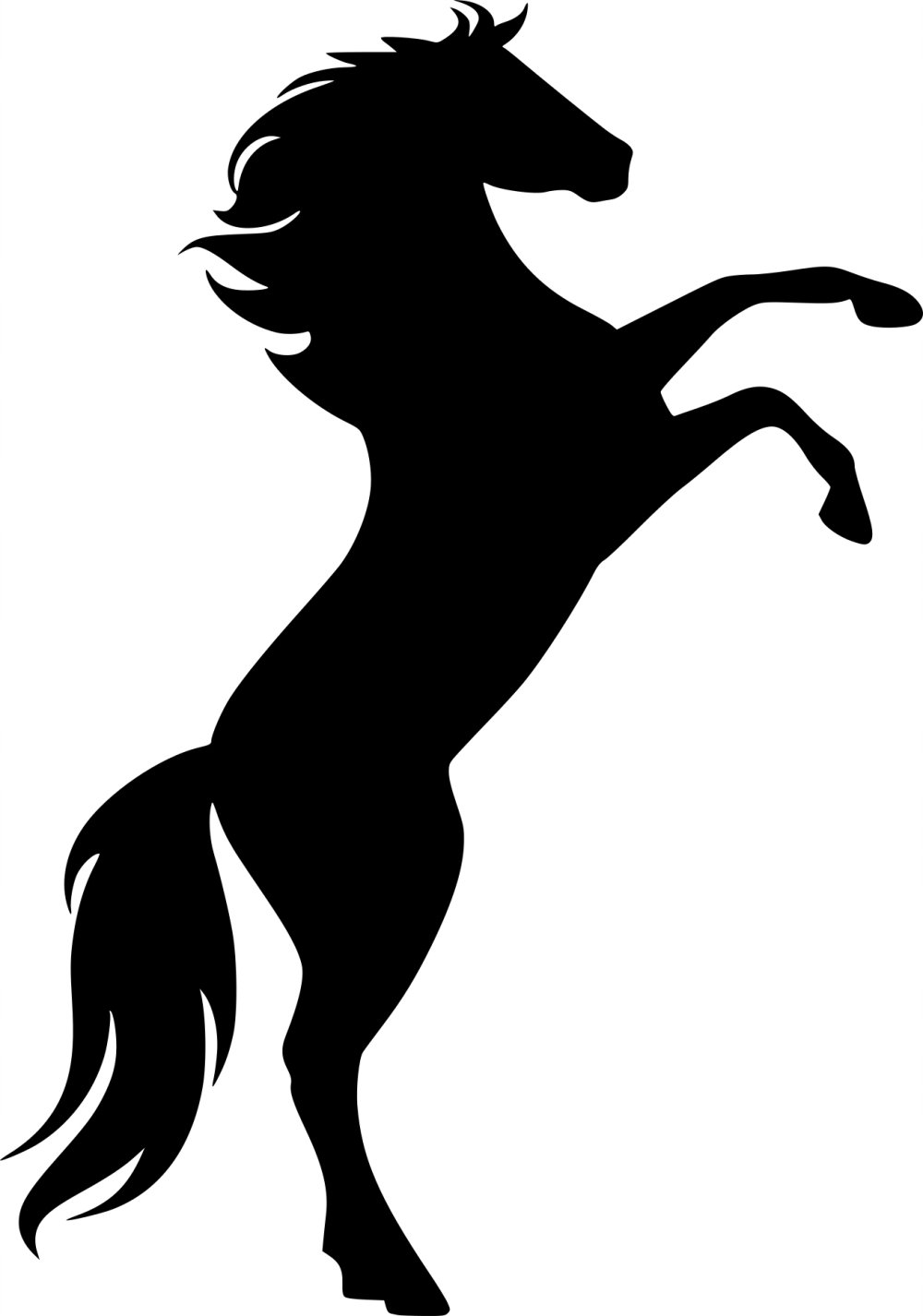 Лошадь на дыбах вектор