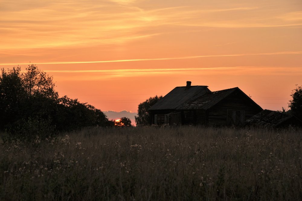 Вечерняя деревня