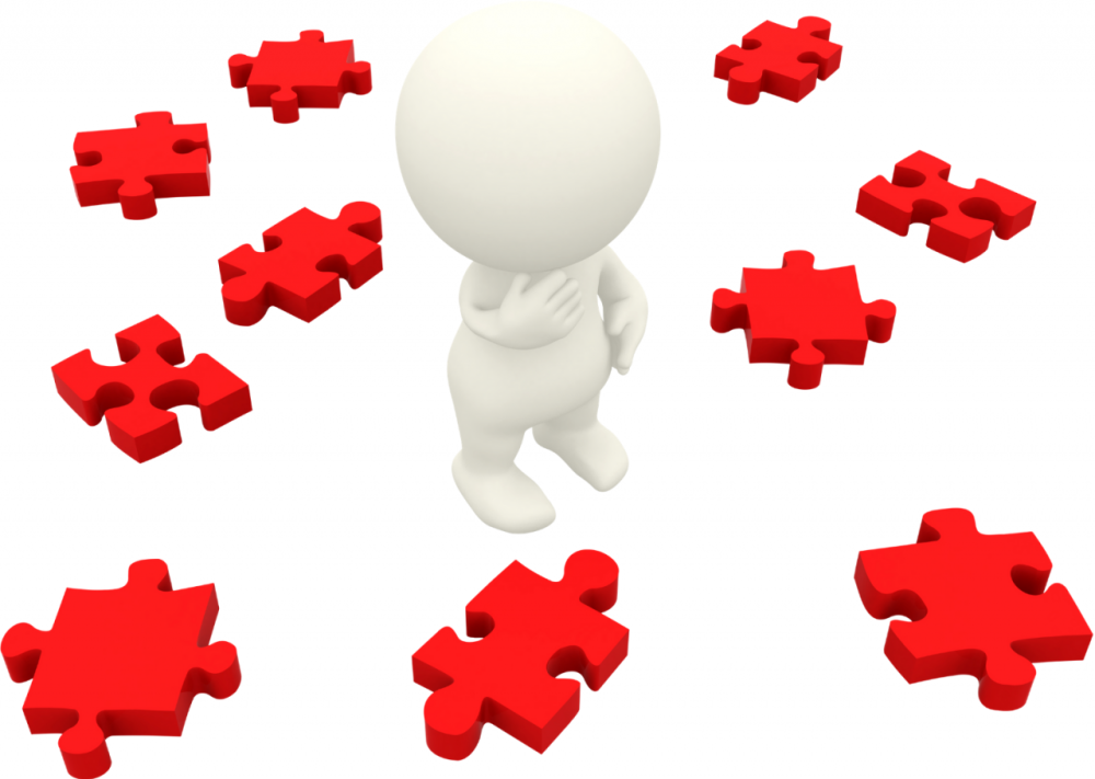 Белый человечек пазл