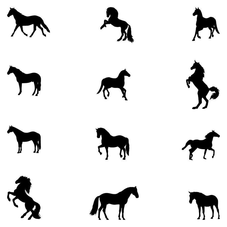 Маленький силуэт лошади