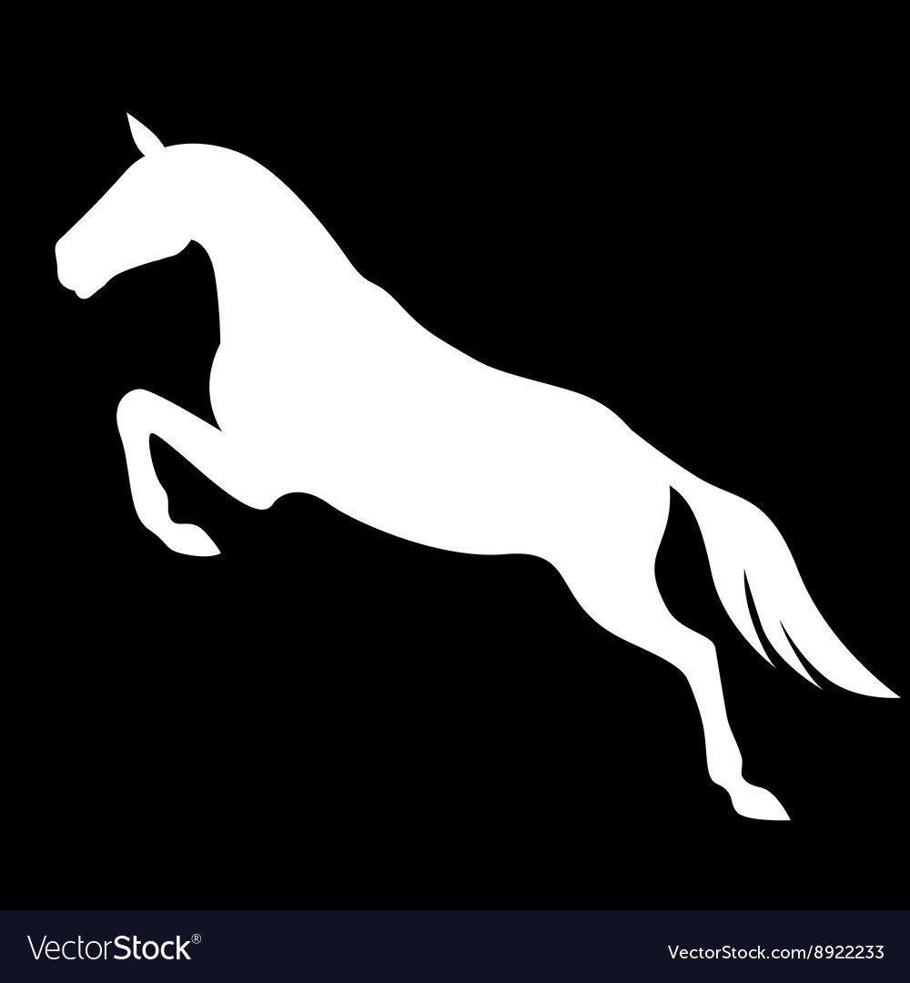 Силуэт коня для вырезания