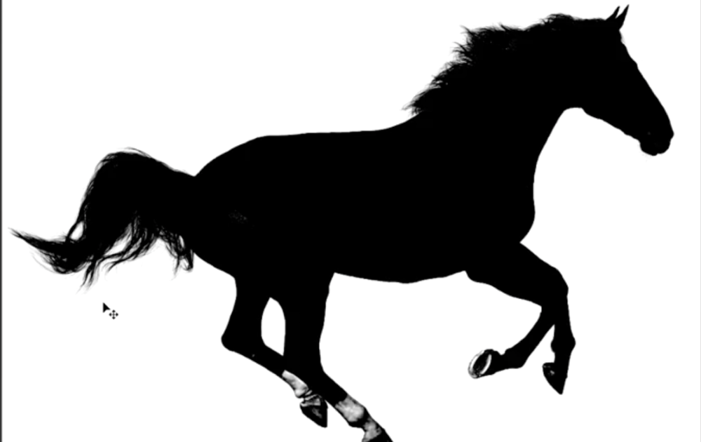 Силуэт лошади