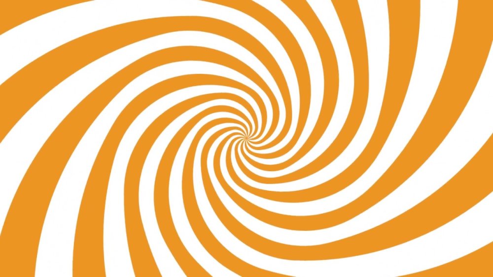 Спираль на черном фоне