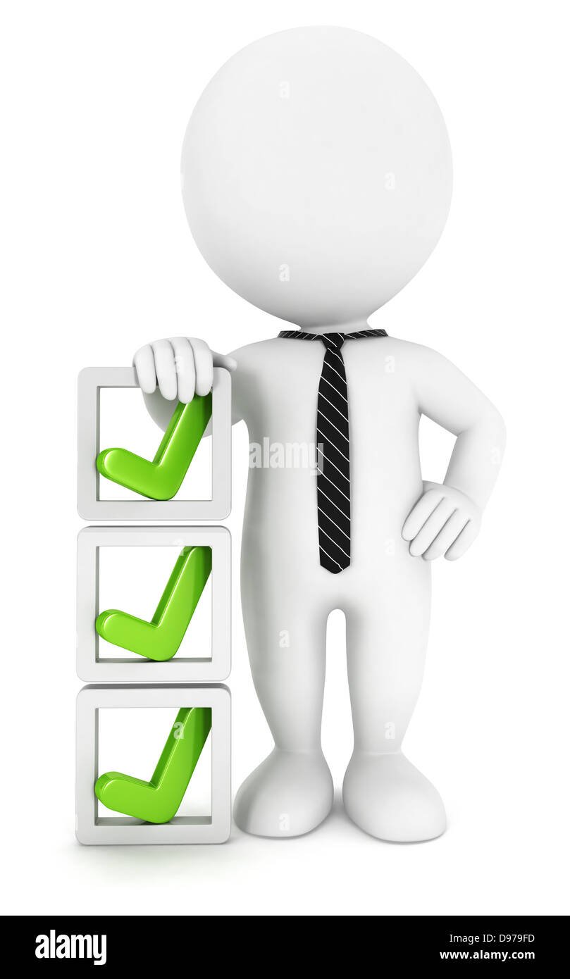 Человечек с тремя галочками