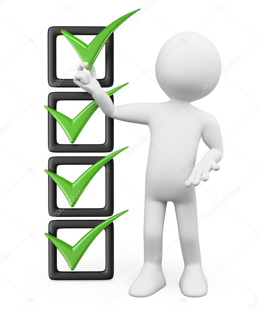 Человек с галочкой