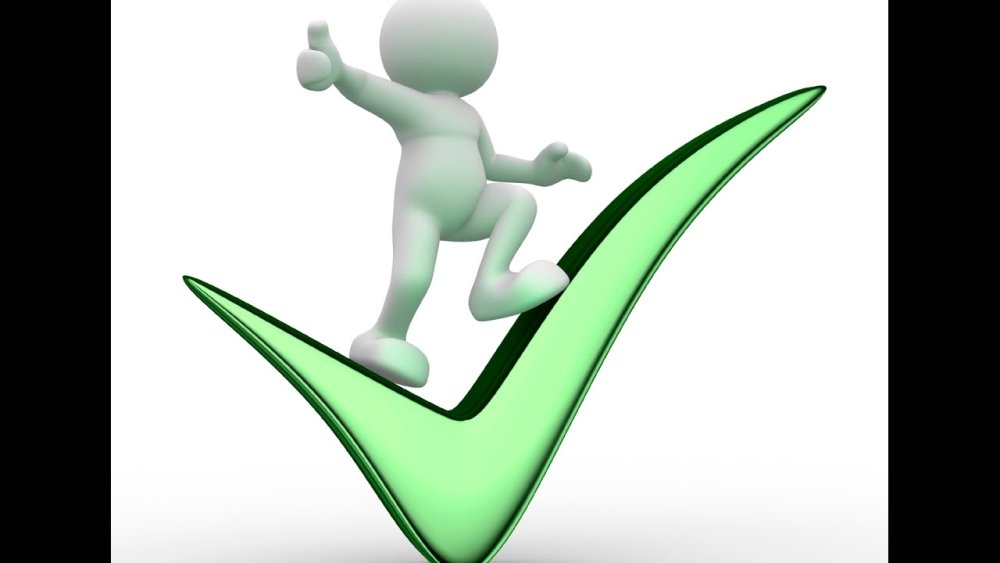 Человек с галочкой