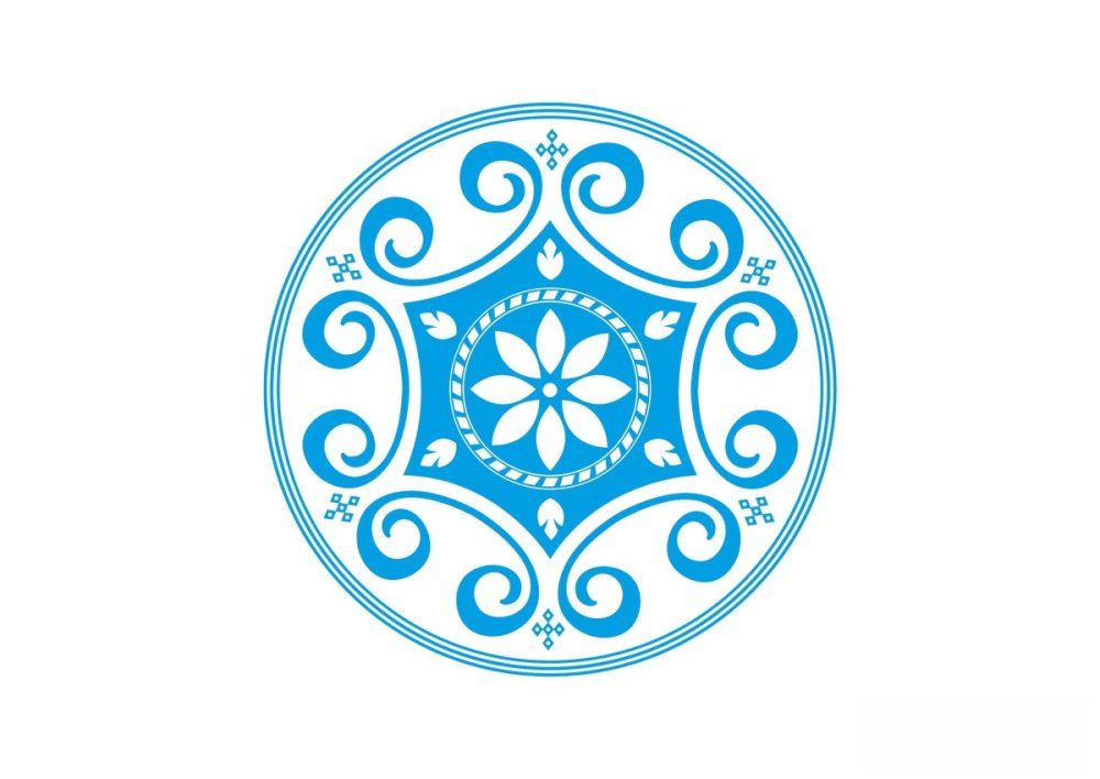 Фон казахский орнамент