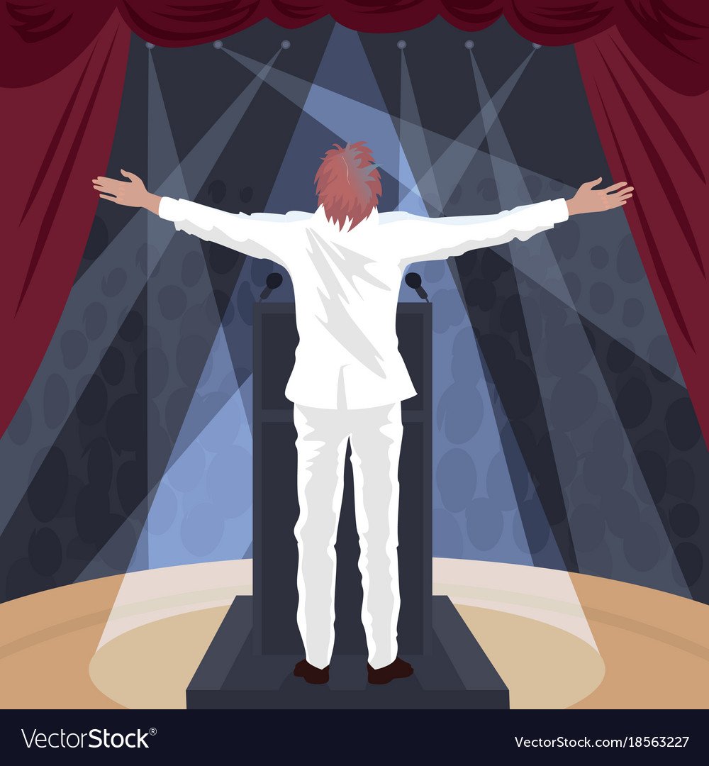 Артист на сцене