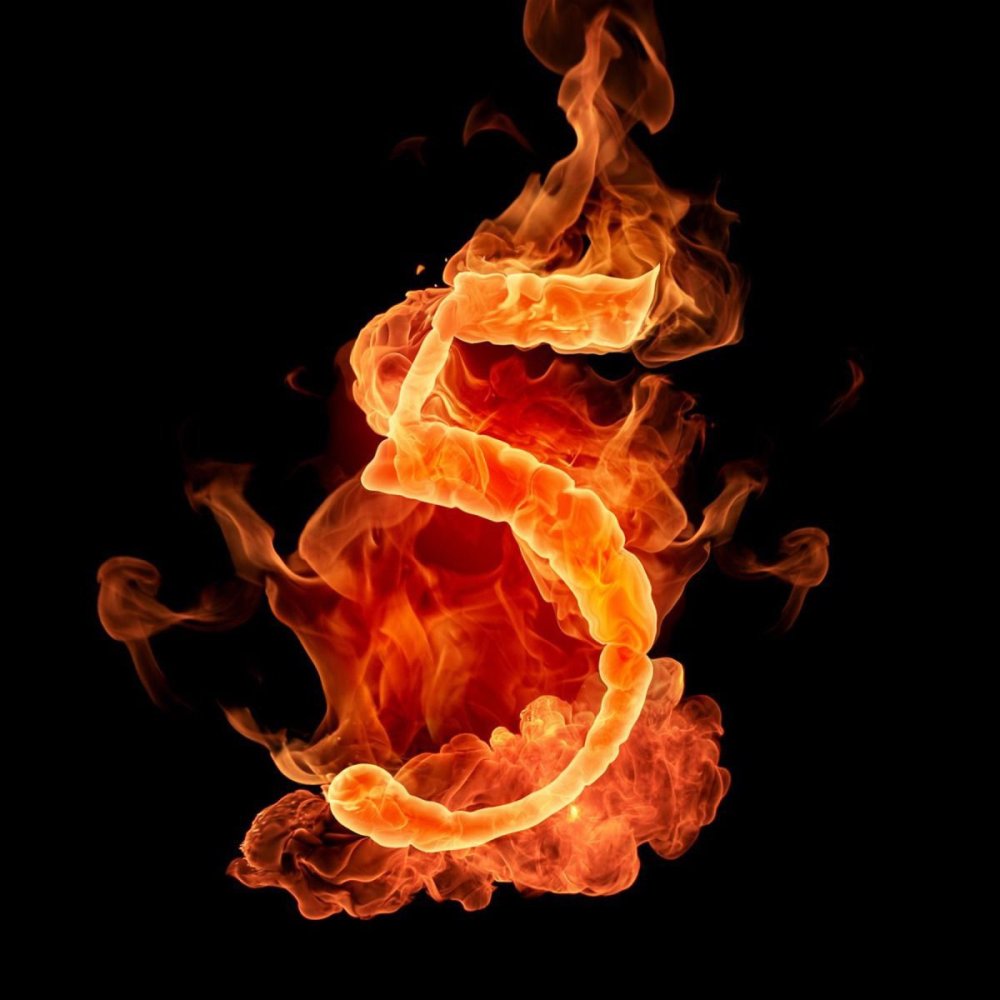 Фон огонь для надписи