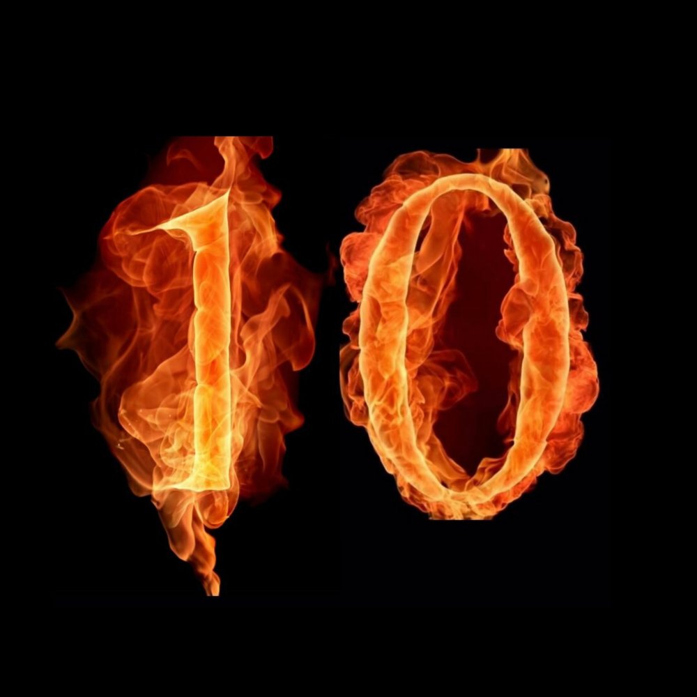 Цифра 5 Огненная