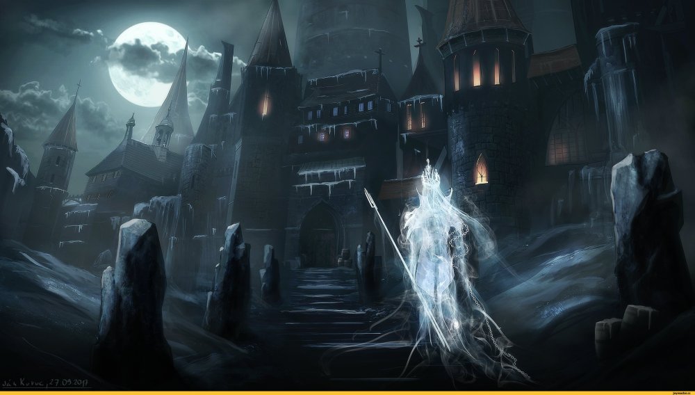 Страшный замок арт