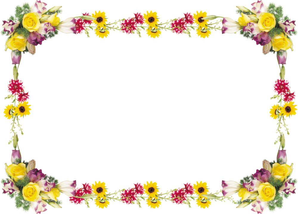 Рамка с цветами