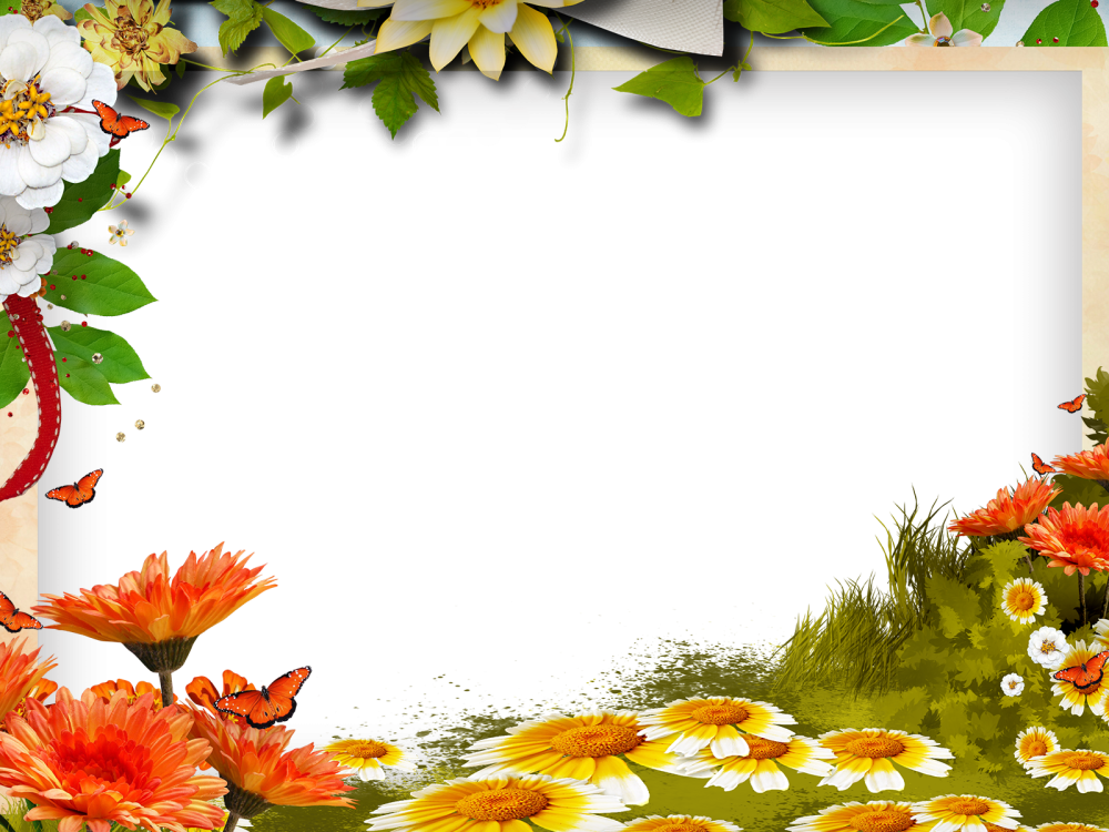 Летняя рамка горизонтальная