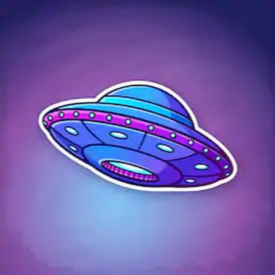 НЛО В мультяшном стиле