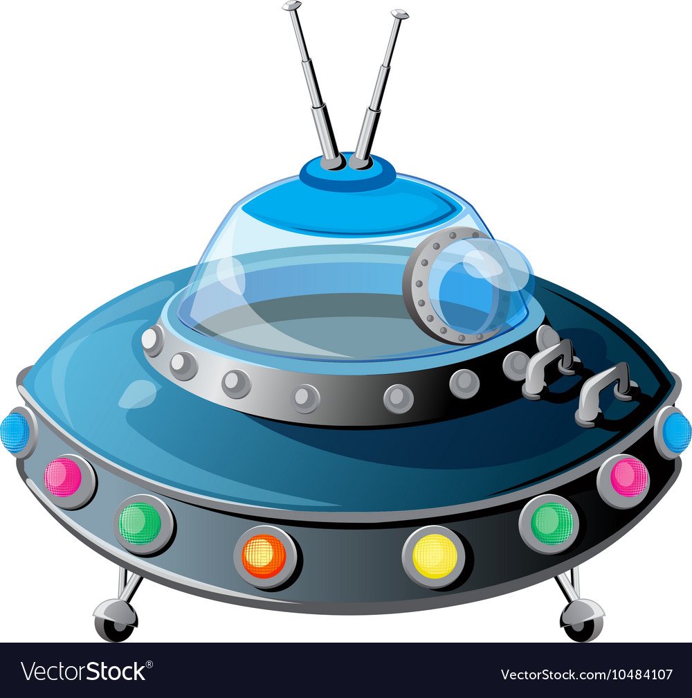 Космическая тарелка вектор