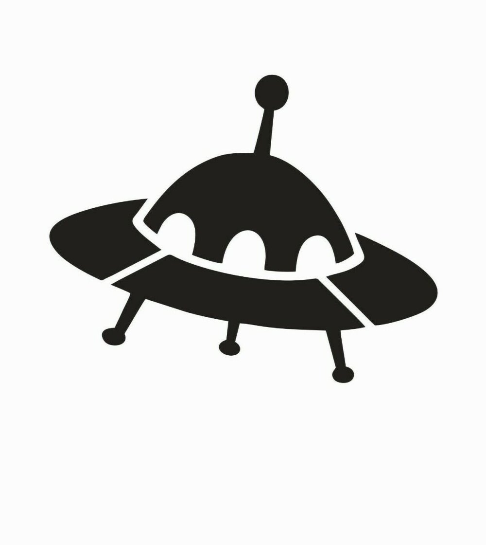 Летающая тарелка силуэт
