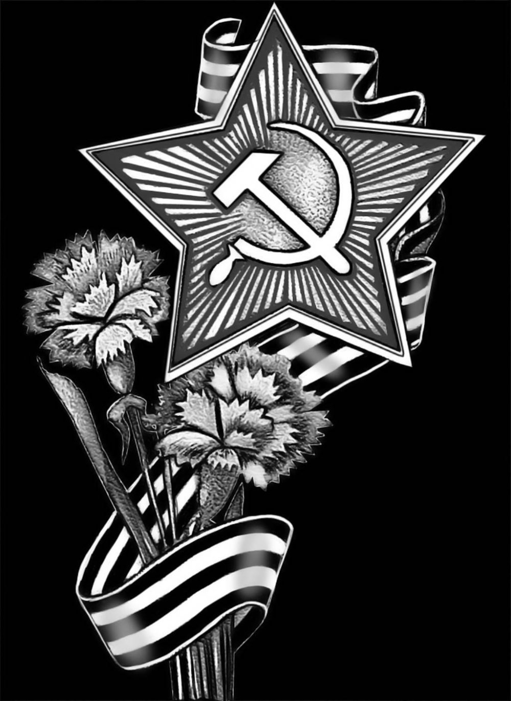 Военная символика на памятник